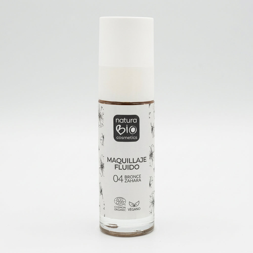 NaturaBIO Maquillaje Fluido 04 Bronce Zahara - NATURABIO COSMETICS - cosmética natural