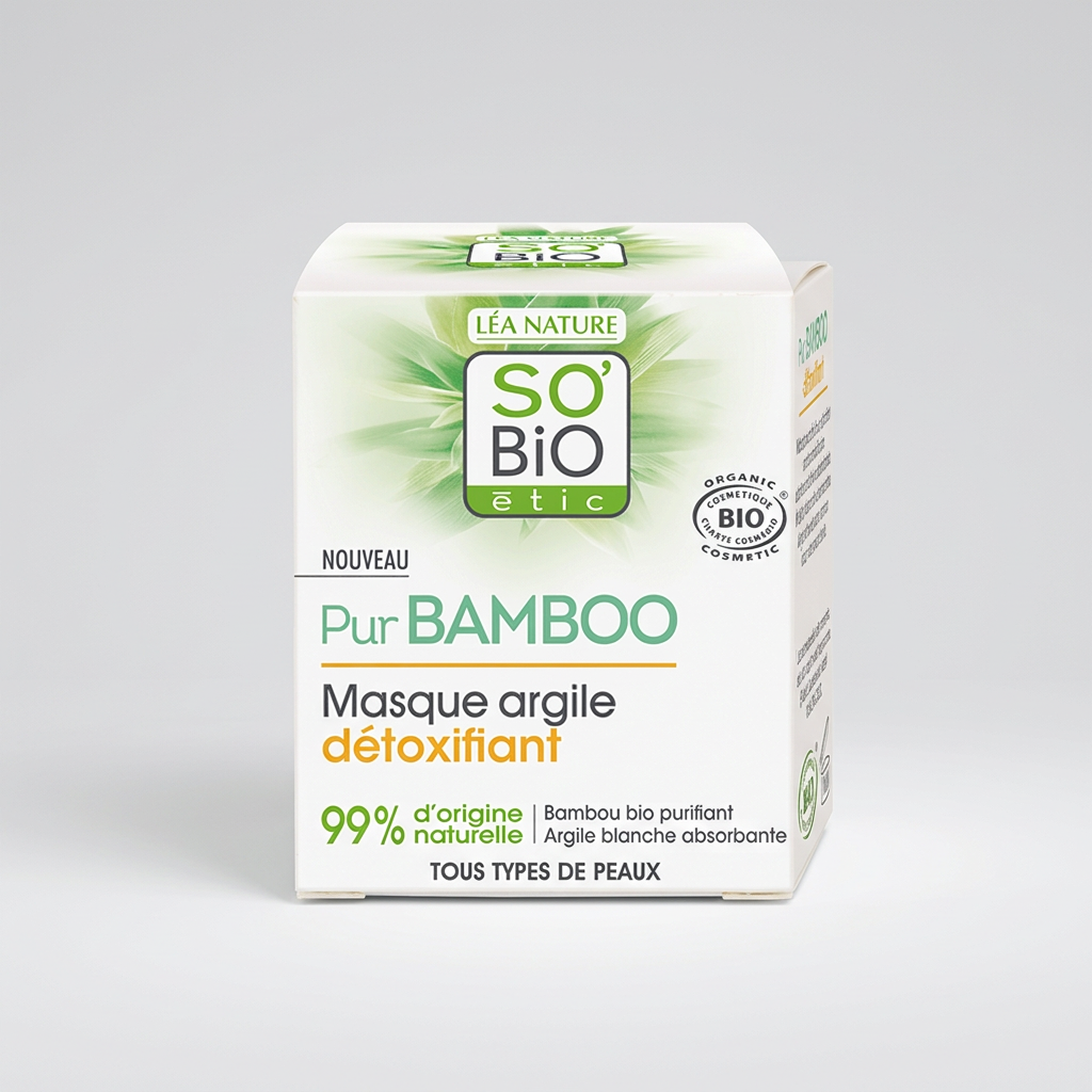 SO'BiO étic Mascarilla de Arcilla y Bambú Pur Bamboo 50ml - SO'BIO ETIC - cosmética