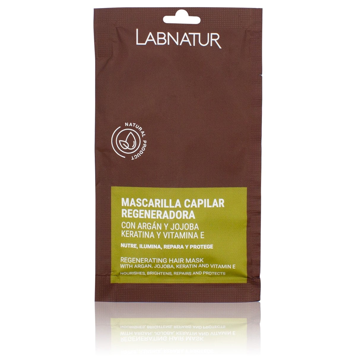Labnatur Mascarilla Capilar de Argán y Jojoba con Keratina Monodosis 20ml - LABNATUR BIO - cosmética