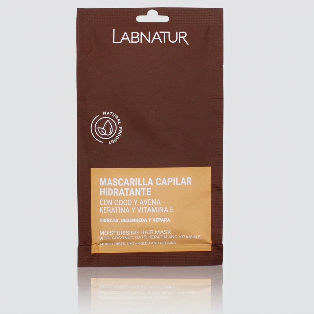 Labnatur Mascarilla Capilar de Coco y Avena con Keratina Monodosis 20ml - LABNATUR BIO - cosmética