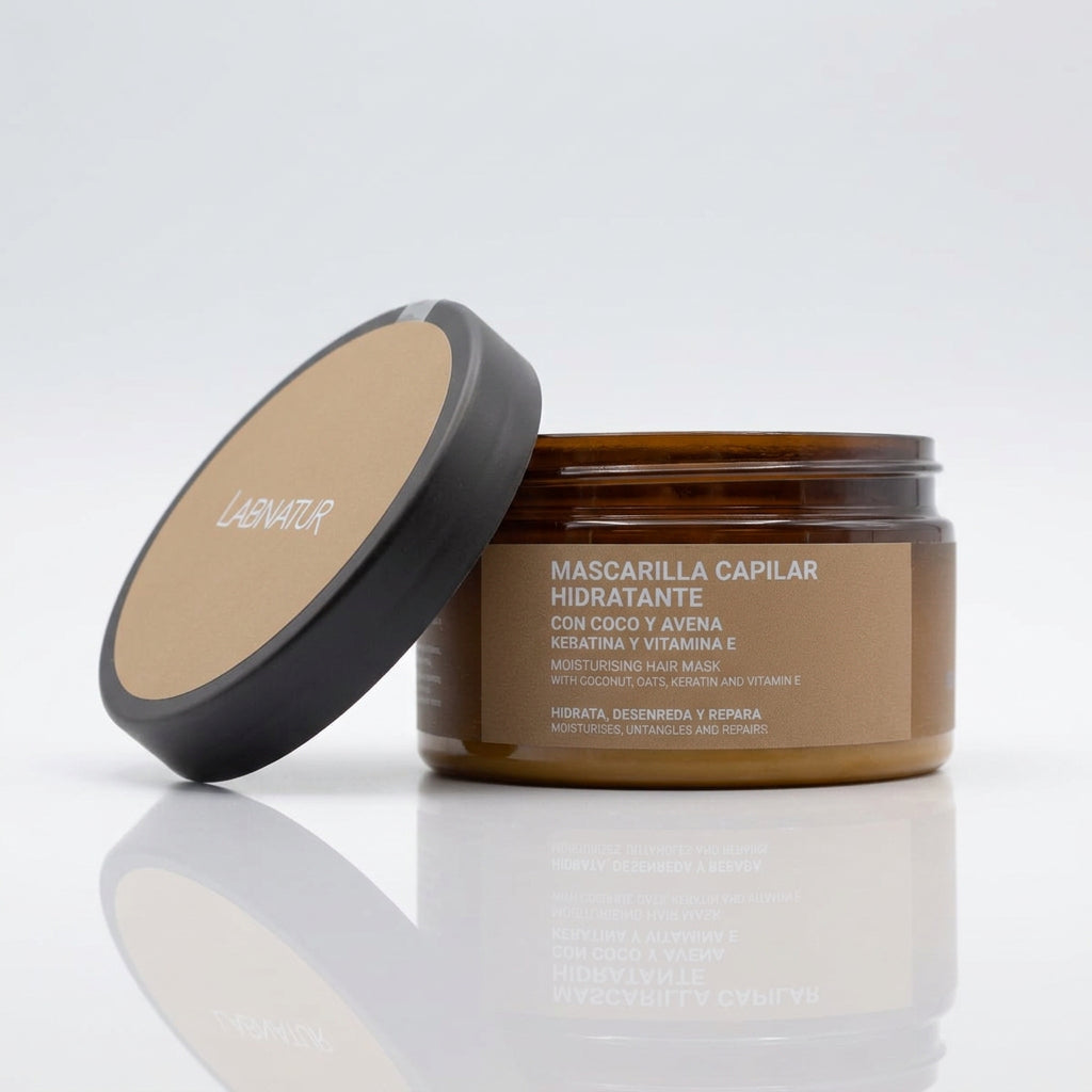 Labnatur Mascarilla Capilar de Coco y Avena con Keratina 250ml - LABNATUR BIO - cosmética