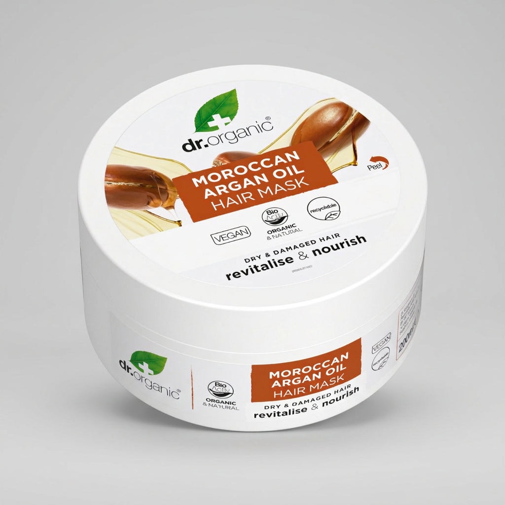 Dr. Organic Mascarilla Capilar de Aceite de Argán 200ml - DR. ORGANIC - cosmética natural