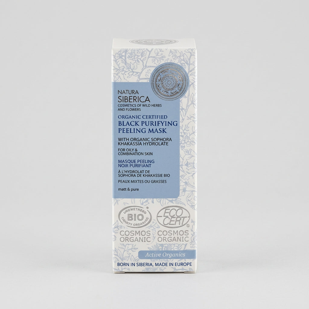 Natura Siberica Mascarilla Facial Exfoliante Negra 75ml - NATURA SIBERICA - cosmética natural