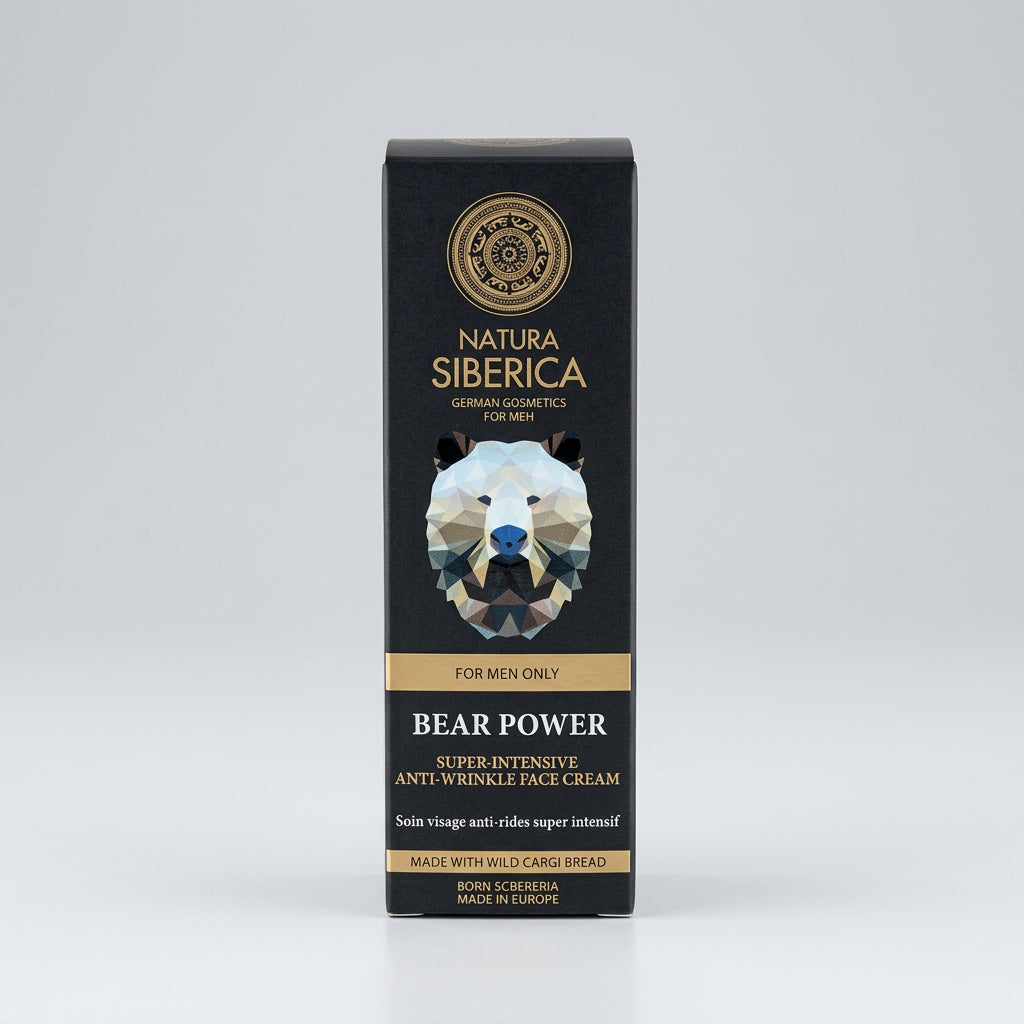 Natura Siberica BEAR POWER MEN Crema Facial Antiarrugas 50ml - NATURA SIBERICA - cosmética natural