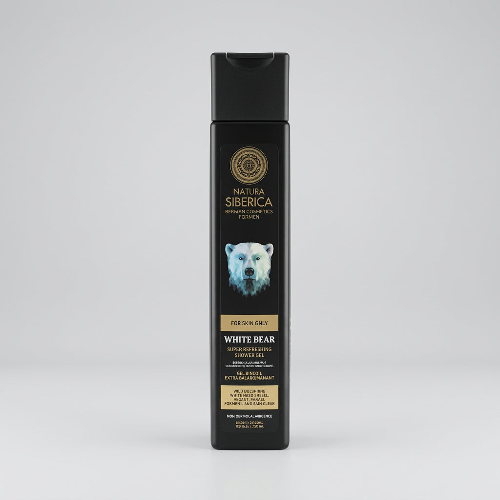 Natura Siberica WHITE BEAR MEN Gel de Ducha Refrescante 250ml - NATURA SIBERICA - cosmética natural