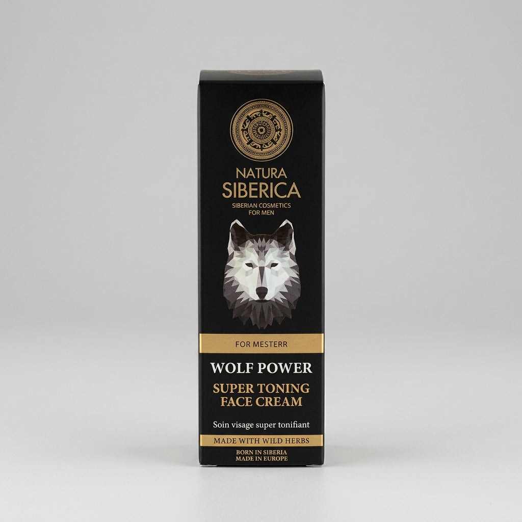 Natura Siberica WOLF POWER MEN Crema Facial Tonificante 50ml - NATURA SIBERICA - cosmética natural