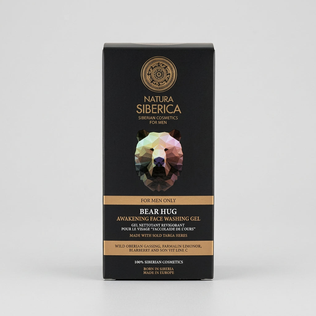 Natura Siberica BEAR HUG MEN Gel de Limpieza Facial 150ml - NATURA SIBERICA - cosmética natural