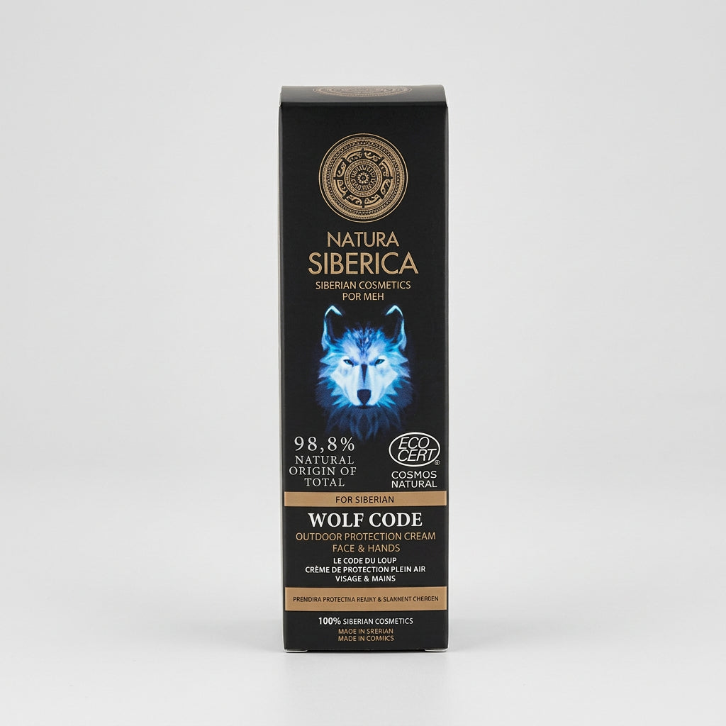 Natura Siberica WOLF CODE MEN Crema Protectora Facial y Manos 80ml - NATURA SIBERICA - cosmética natural