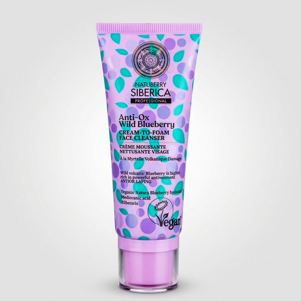 Natura Siberica ANTI-OX WILD BLUEBERRY Crema Facial Limpiadora 100ml - NATURA SIBERICA - cosmética natural
