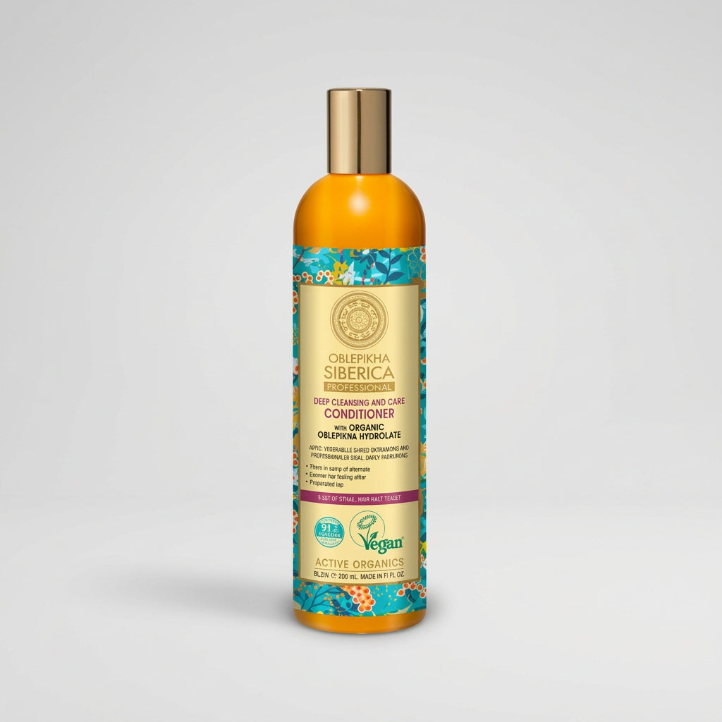 Natura Siberica OBLEPIKHA Acondicionador Espino Amarillo Limpieza Profunda 400ml - NATURA SIBERICA - cosmética natural