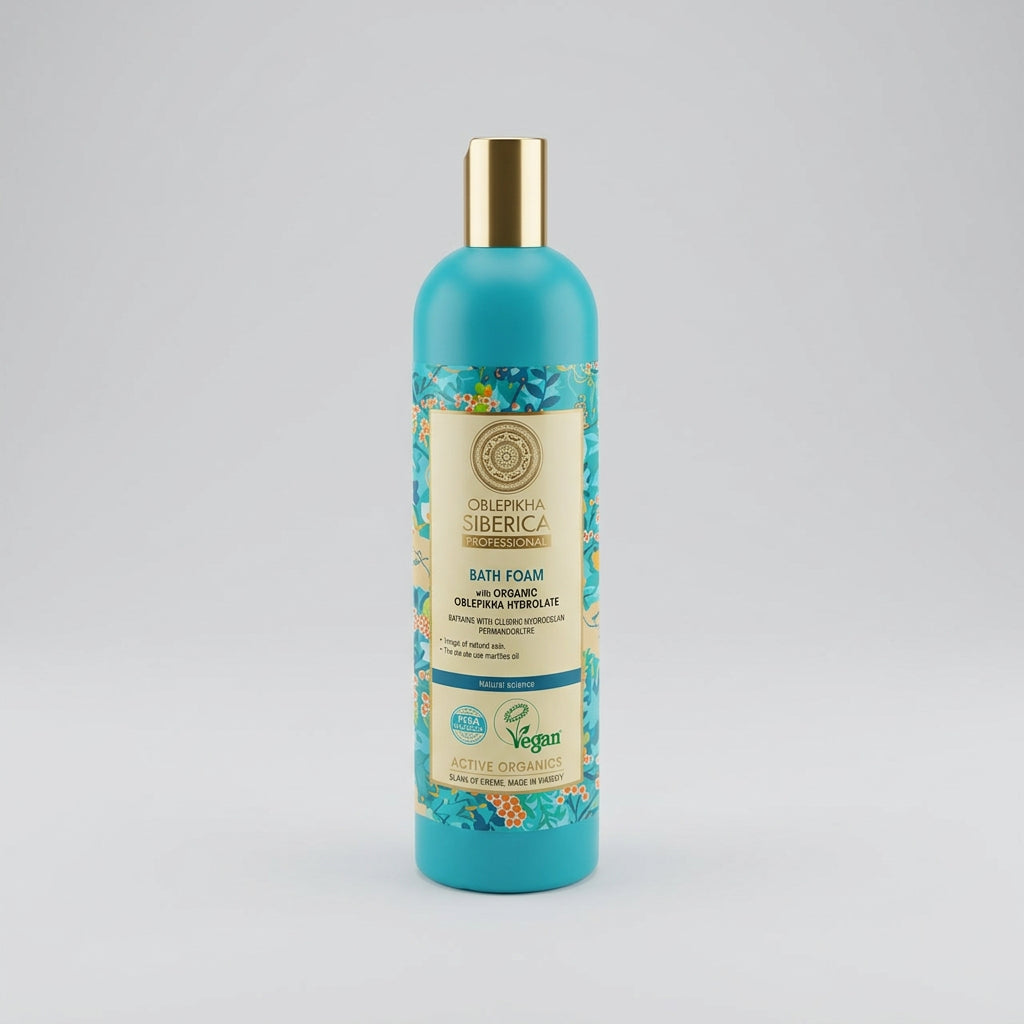 Natura Siberica OBLEPIKHA Espuma de Baño Espino Amarillo Energizante 550ml - NATURA SIBERICA - cosmética natural