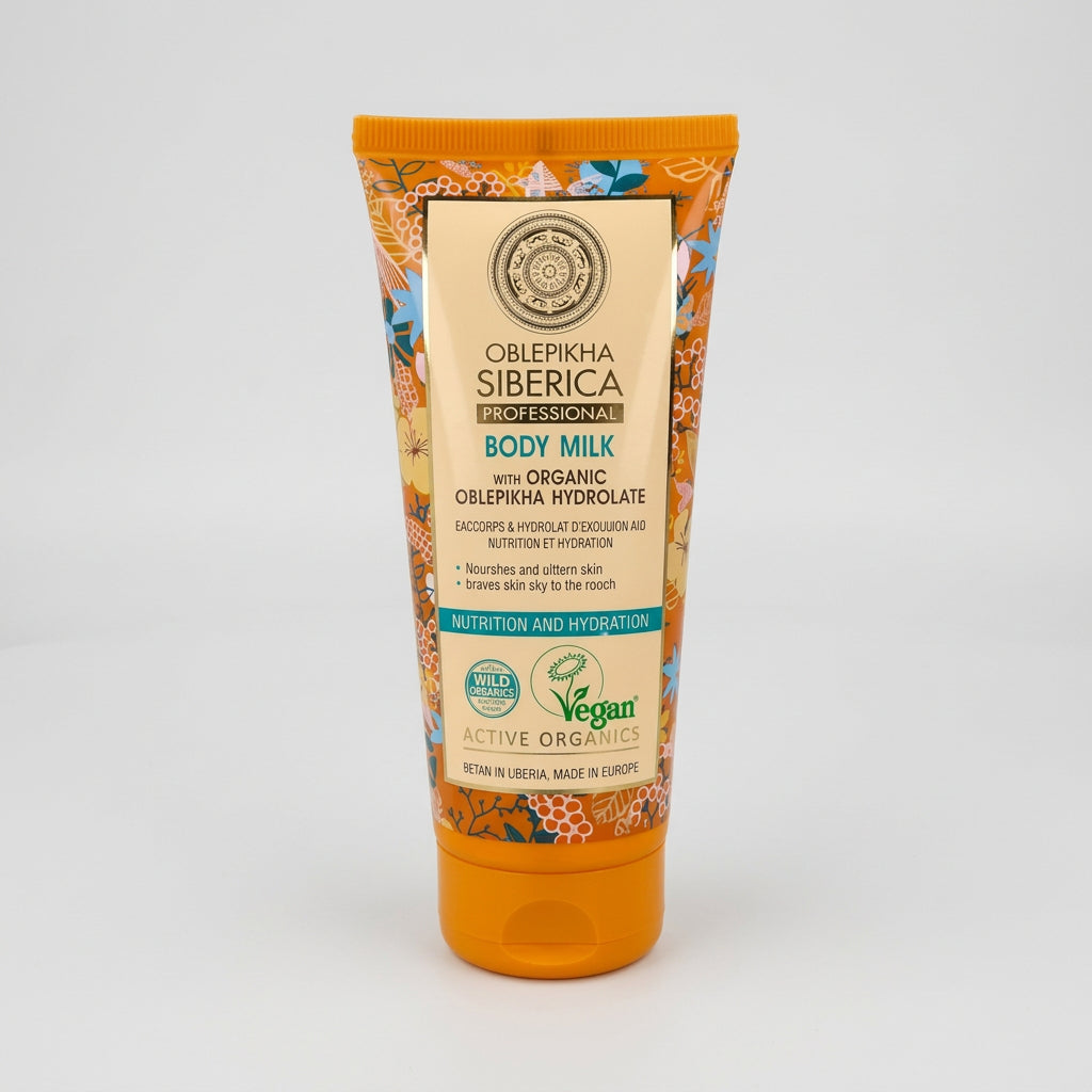 Natura Siberica OBLEPIKHA Leche Corporal Espino Amarillo Nutritiva 200ml - NATURA SIBERICA - cosmética natural