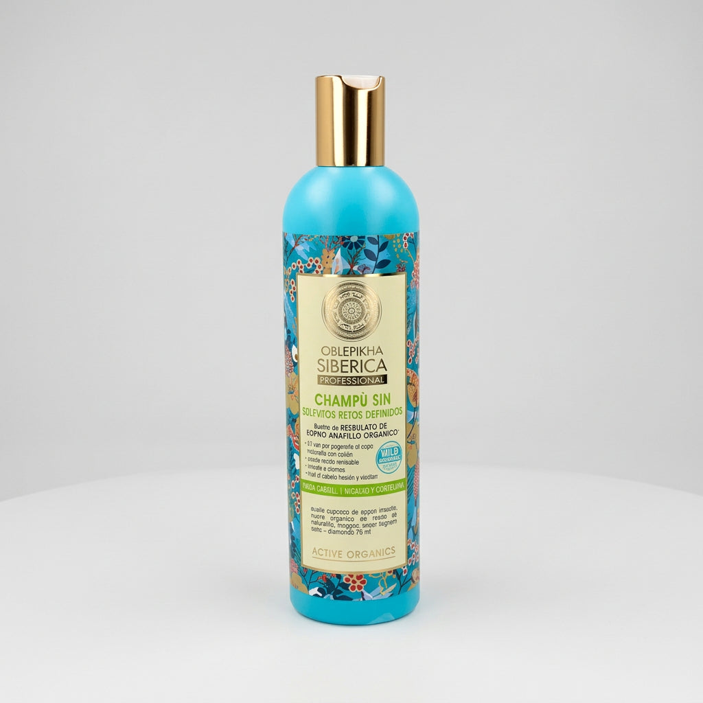 Natura Siberica OBLEPIKHA Champú Sin Sulfato Espino Amarillo Rizo Definido 400ml - NATURA SIBERICA - cosmética natural