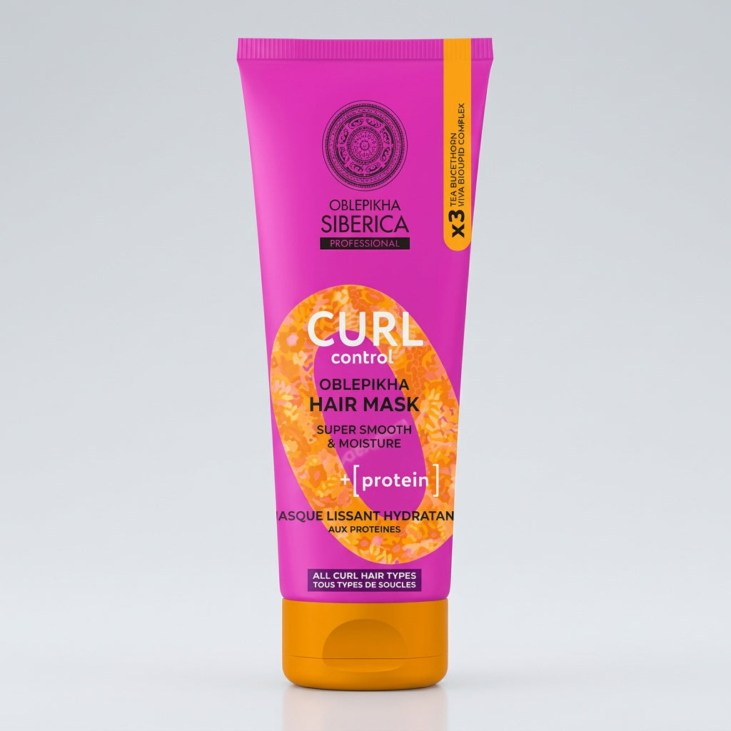 Natura Siberica OBLEPIKHA Mascarilla Capilar Curl Control 200ml - NATURA SIBERICA - cosmética natural