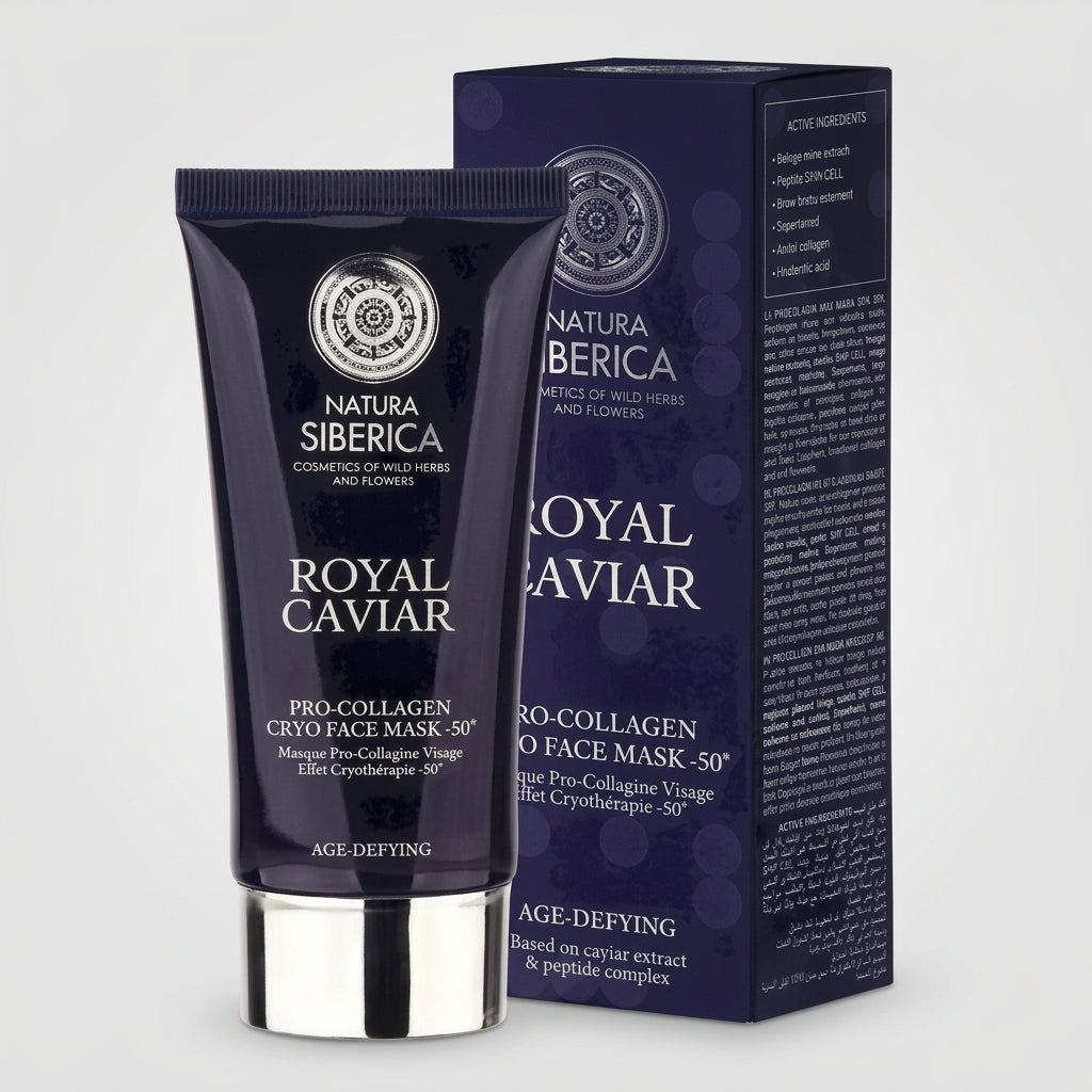 Natura Siberica ROYAL CAVIAR Criomascarilla Facial -50º 75ml - NATURA SIBERICA - cosmética natural