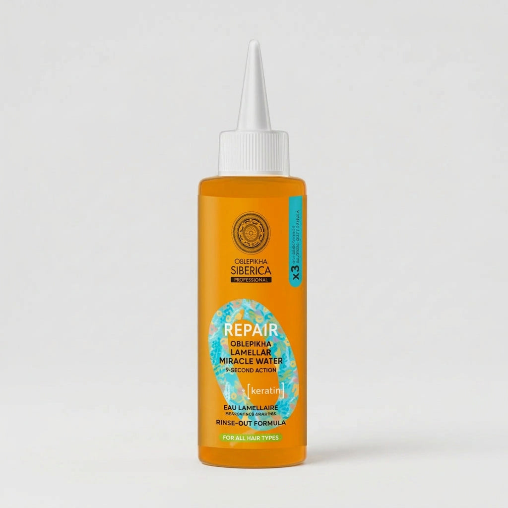 Natura Siberica OBLEPIKHA Agua Lamelar Reparadora Queratina 200ml - NATURA SIBERICA - cosmética natural