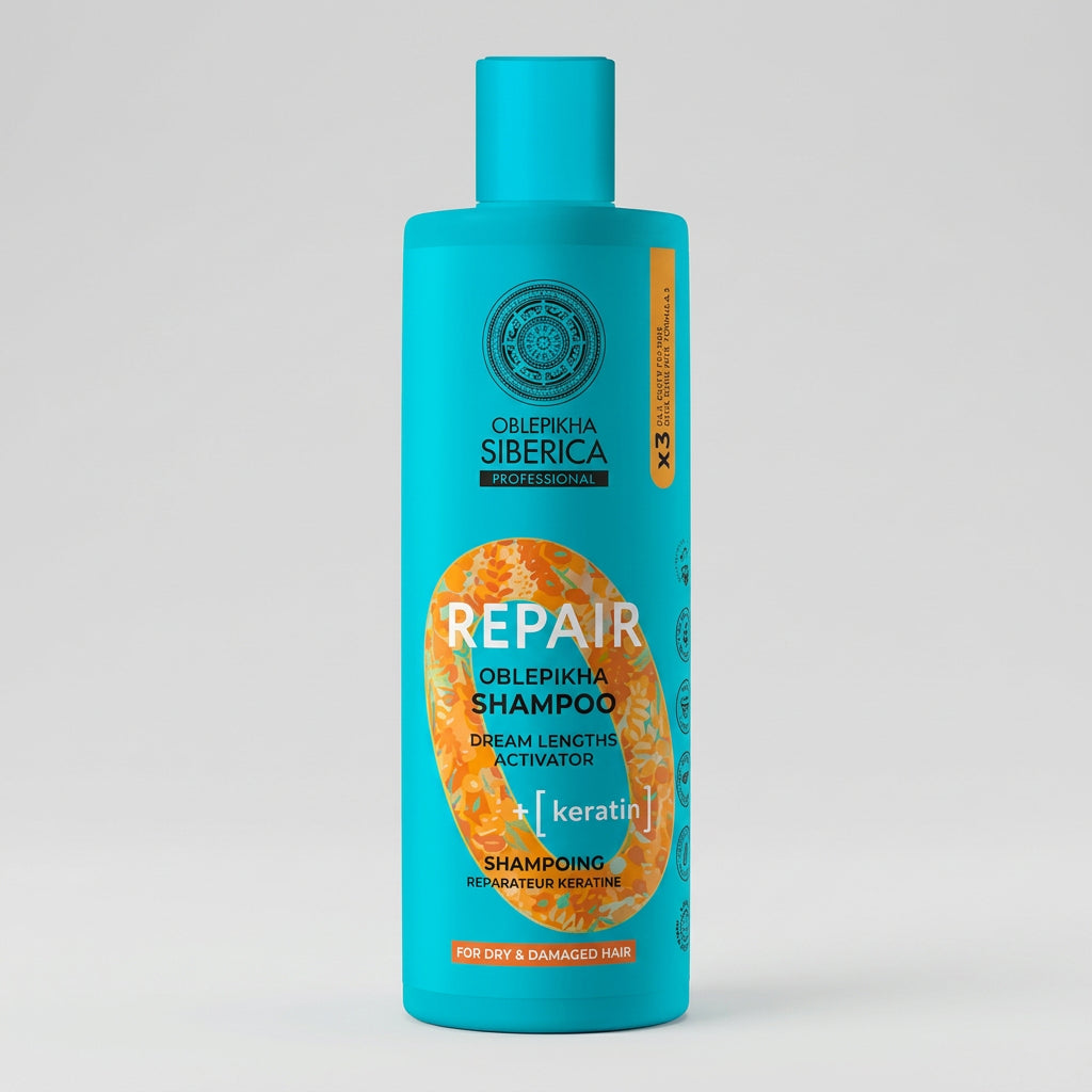 Natura Siberica OBLEPIKHA Champú Reparador Queratina 400ml - NATURA SIBERICA - cosmética natural