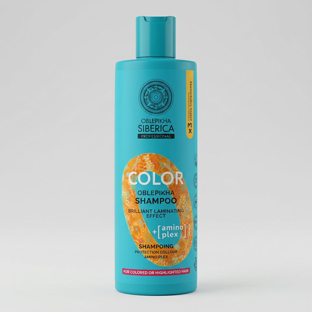 Natura Siberica OBLEPIKHA Champú Amino Plex Protector del Color 400ml - NATURA SIBERICA - cosmética natural