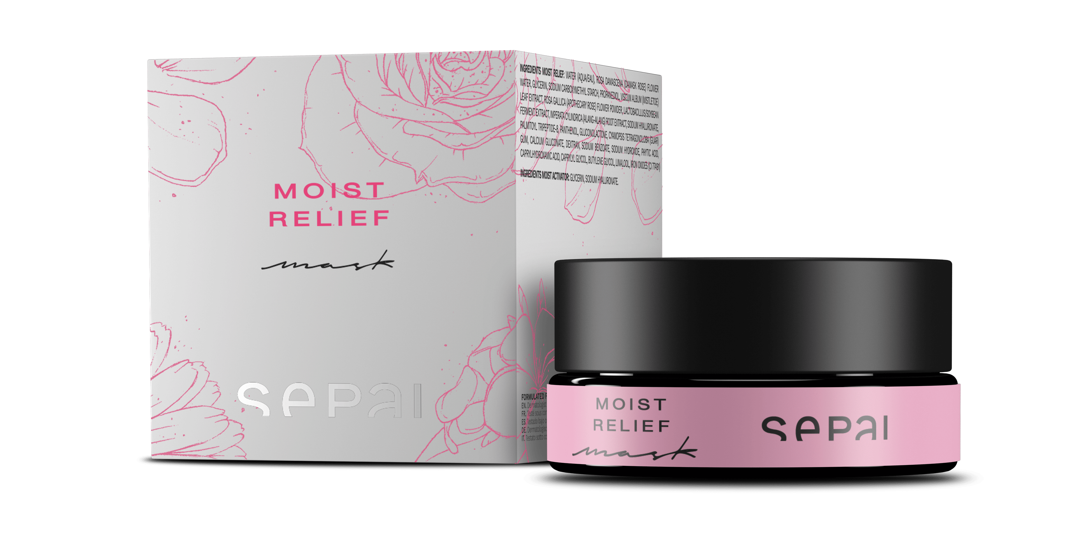 Sepai Mascarilla Facial Hidratante en Gel de Rosa y Muerdago Moist Relief 58gr