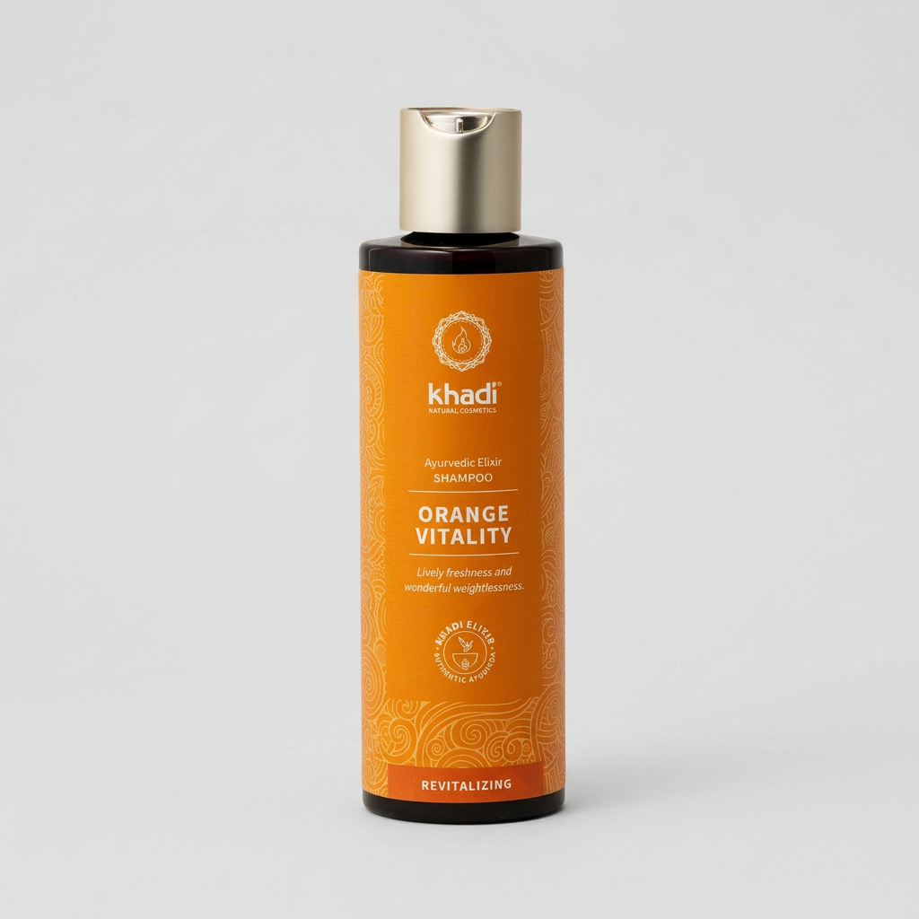 Khadi Champú de Naranja Vitalidad 200ml - KHADI - cosmética