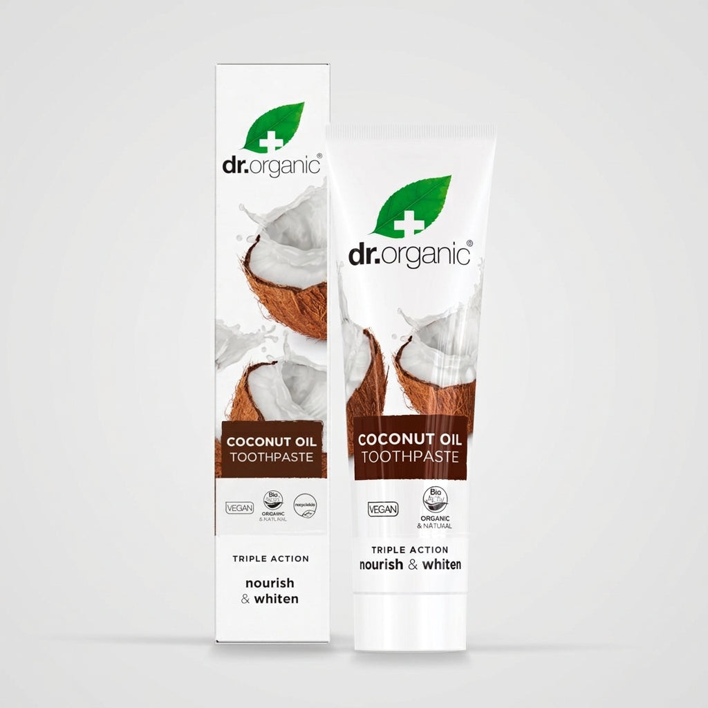 Dr. Organic Pasta de Dientes de Aceite de Coco con Flúor 100ml - DR. ORGANIC - cosmética natural