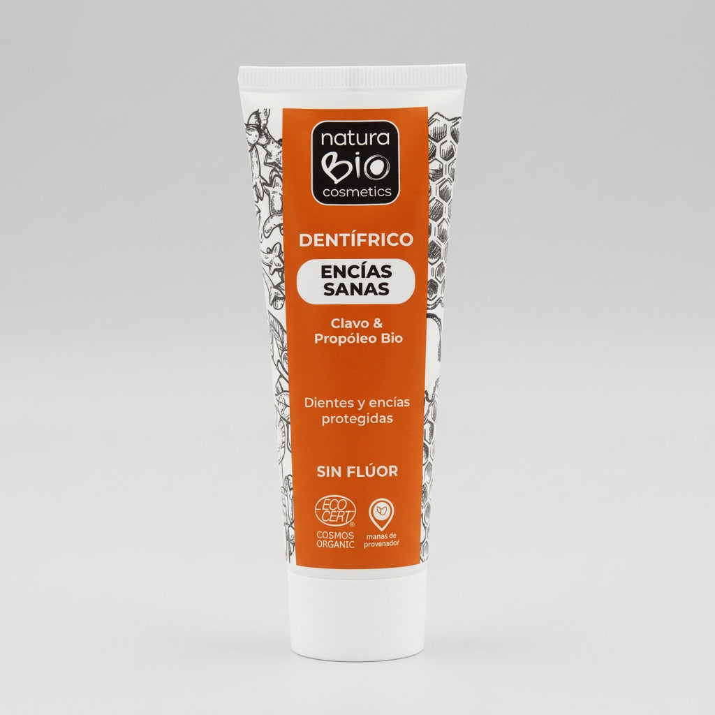 NaturaBIO Pasta de Dientes de Propóleo y Clavo para Encías 75ml - NATURABIO COSMETICS - cosmética natural