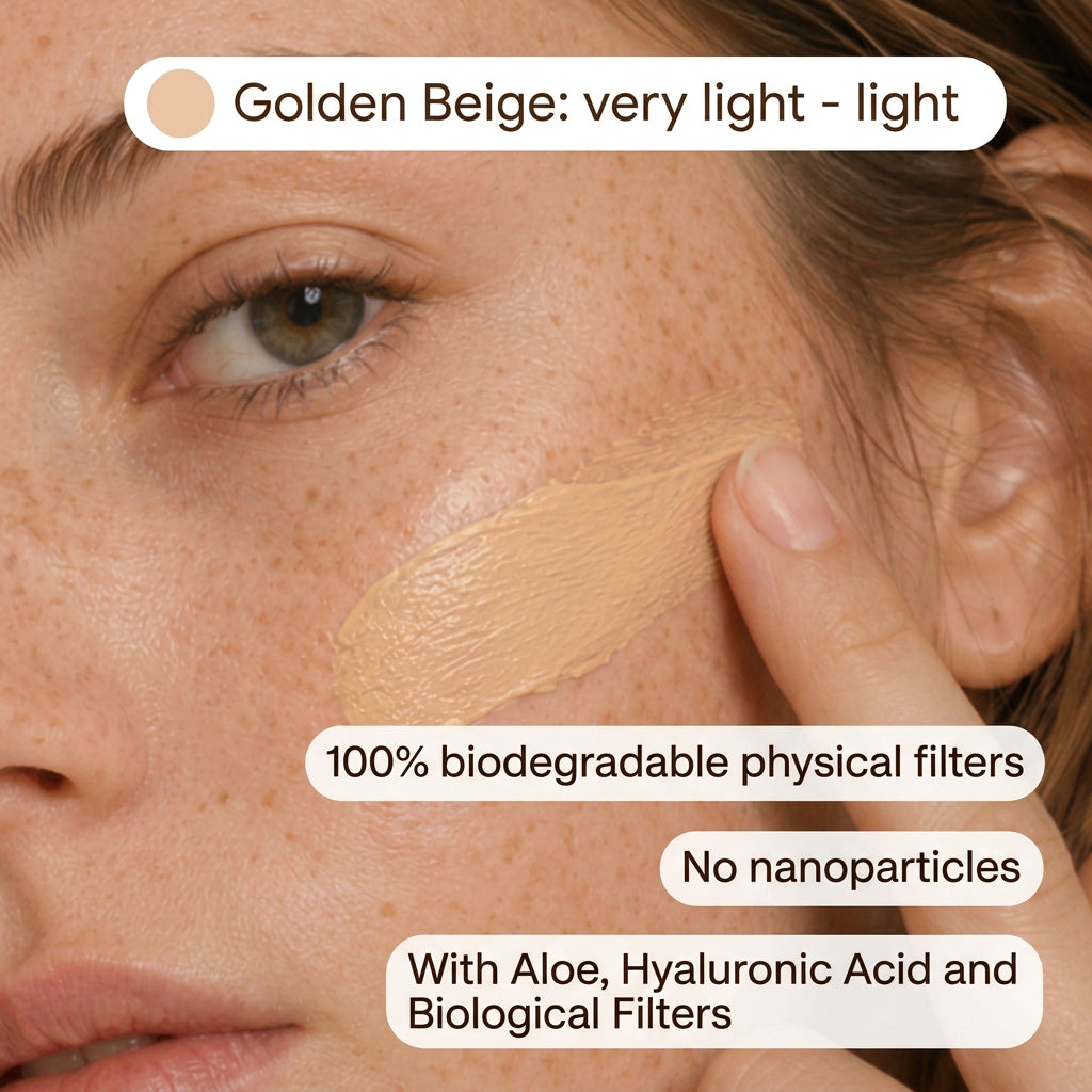 Dhyvana Protector Solar Mineral SPF50 CC-Cream Golden Beige 50ml - DHYVANA - cosmética natural