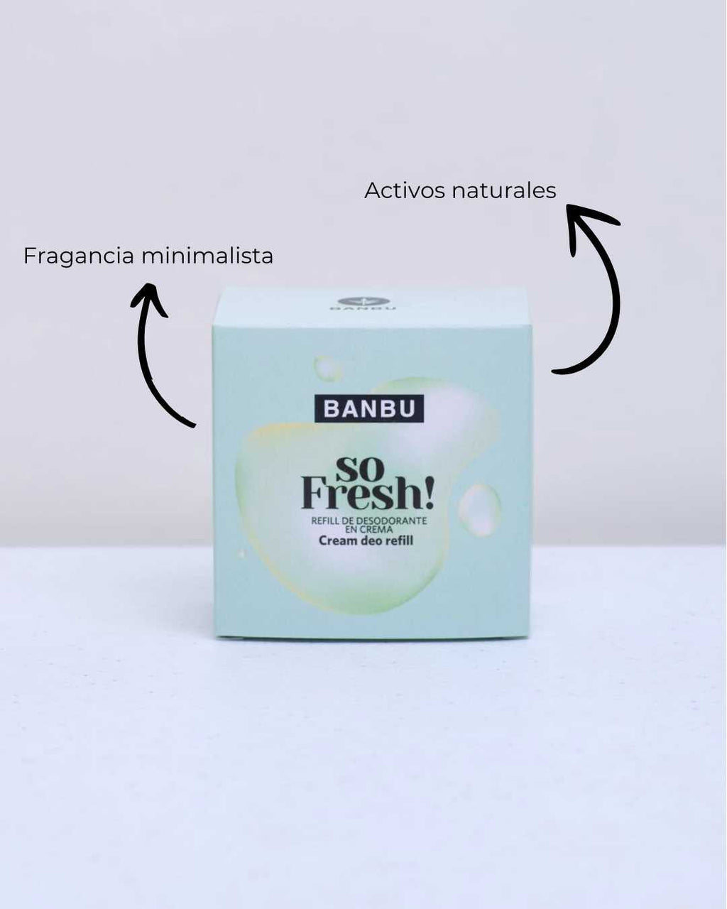 Banbu Recarga Desodorante Crema So Pure 50ml - BANBU - cosmética natural