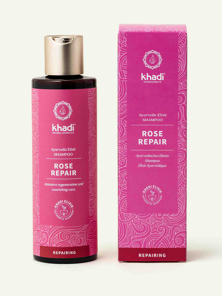 Khadi Champú de Rosa para Cabello Seco 200ml - KHADI - cosmética