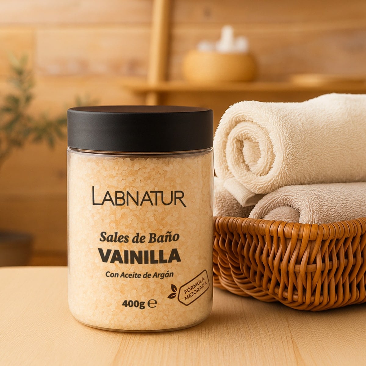 Labnatur Sales de Baño de Vainilla con Argán 400g - LABNATUR BIO - cosmética