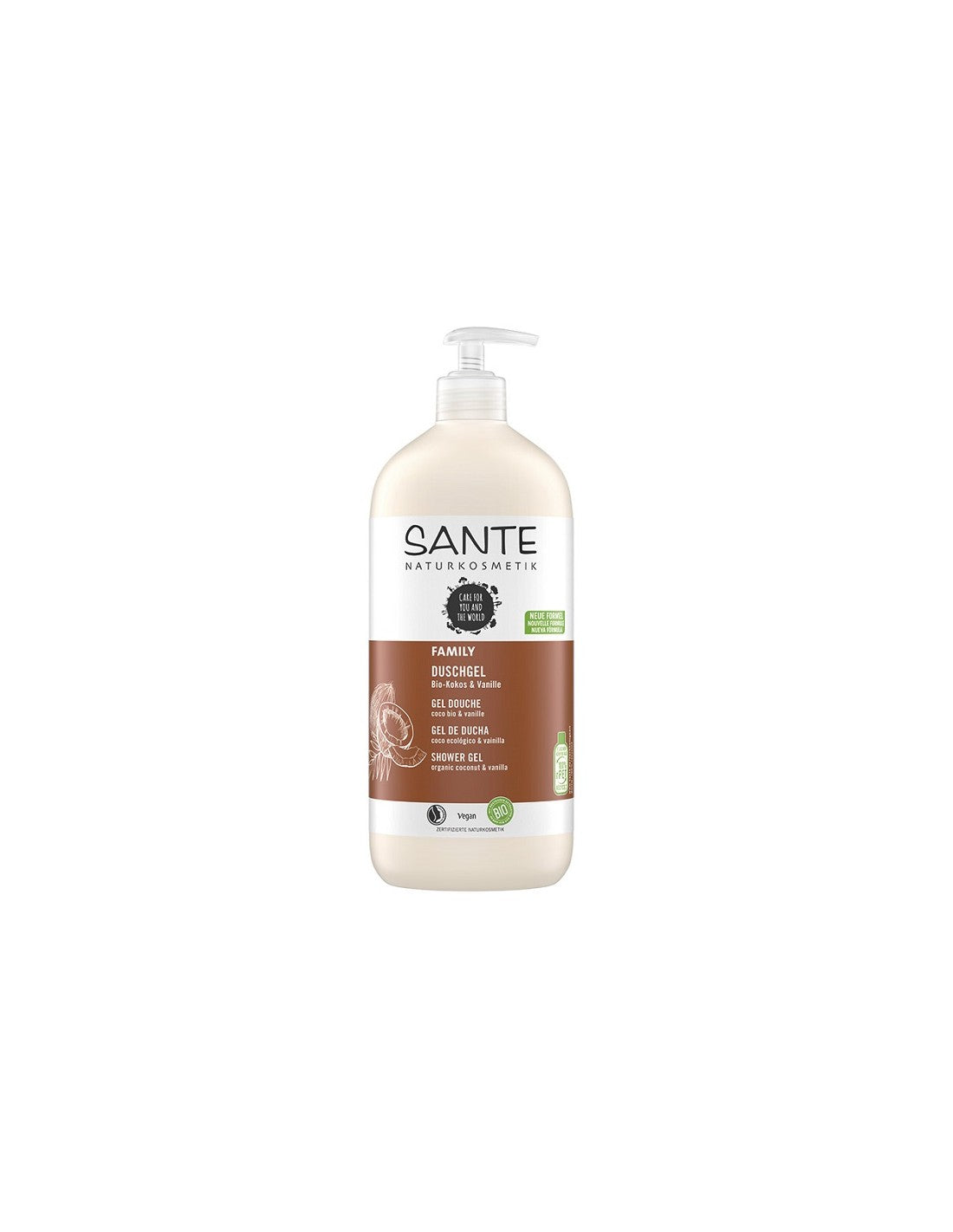 Sante Gel Ducha Coco y Vainilla Bio 950ml