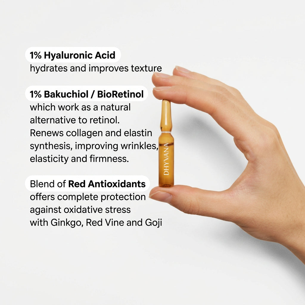 Dhyvana Pro-Retinol Sérum con Bakuchiol 7 Ampollas - DHYVANA - cosmética natural