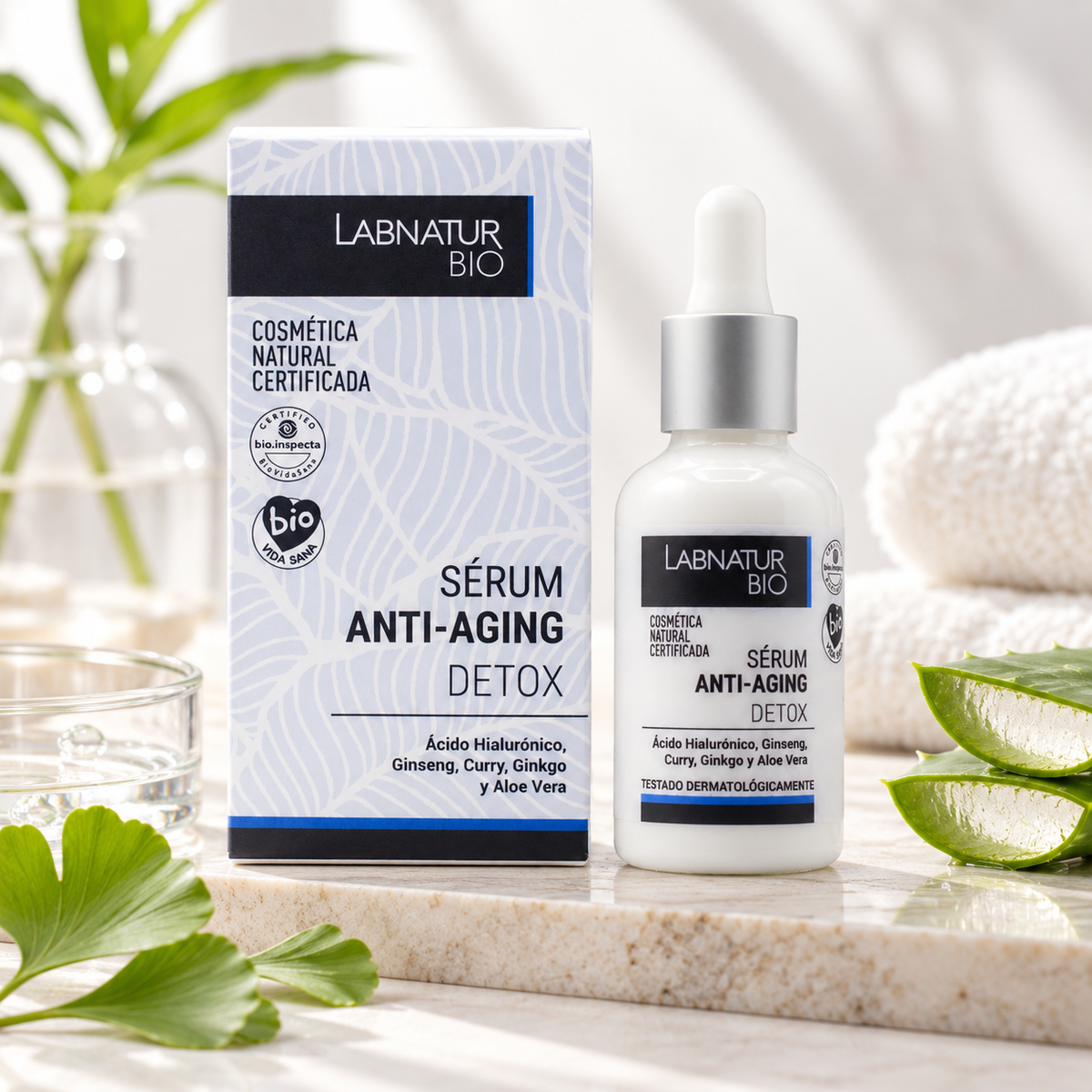 Labnatur Bio Sérum Facial de Ginseng y Ginkgo 30ml - LABNATUR BIO - cosmética