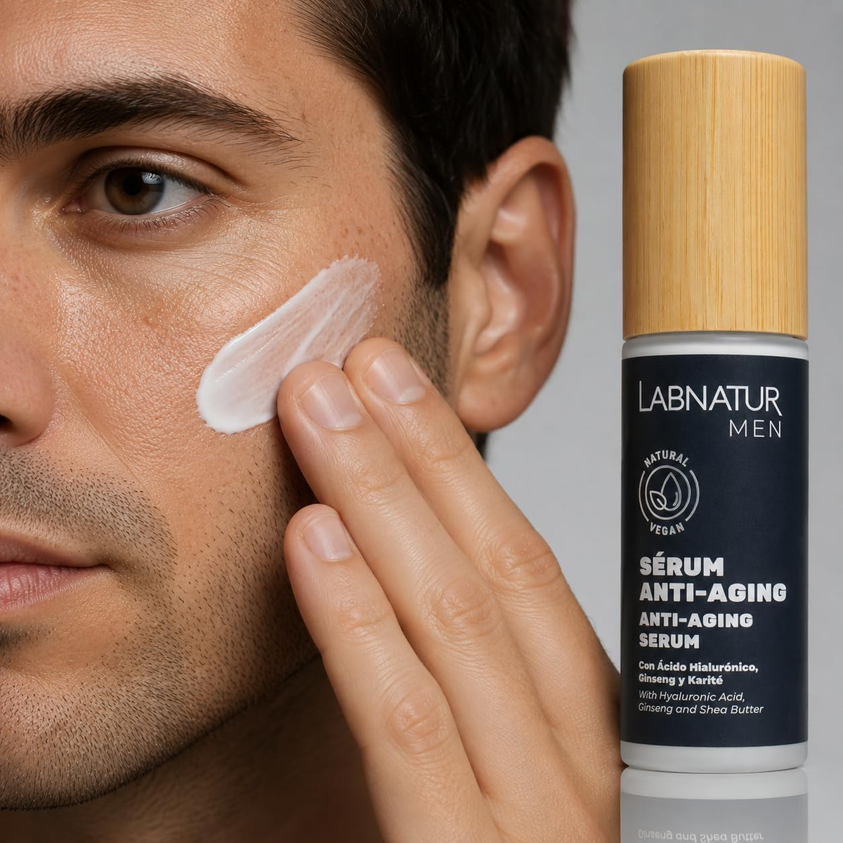 Labnatur Sérum Facial Hombre con Ácido Hialurónico y Ginseng 30ml - LABNATUR BIO - cosmética