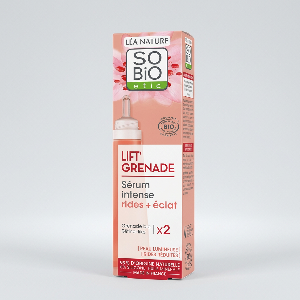 SO'BiO étic Sérum Intenso Alisador e Iluminador Lift'Granade 30ml - SO'BIO ETIC - cosmética