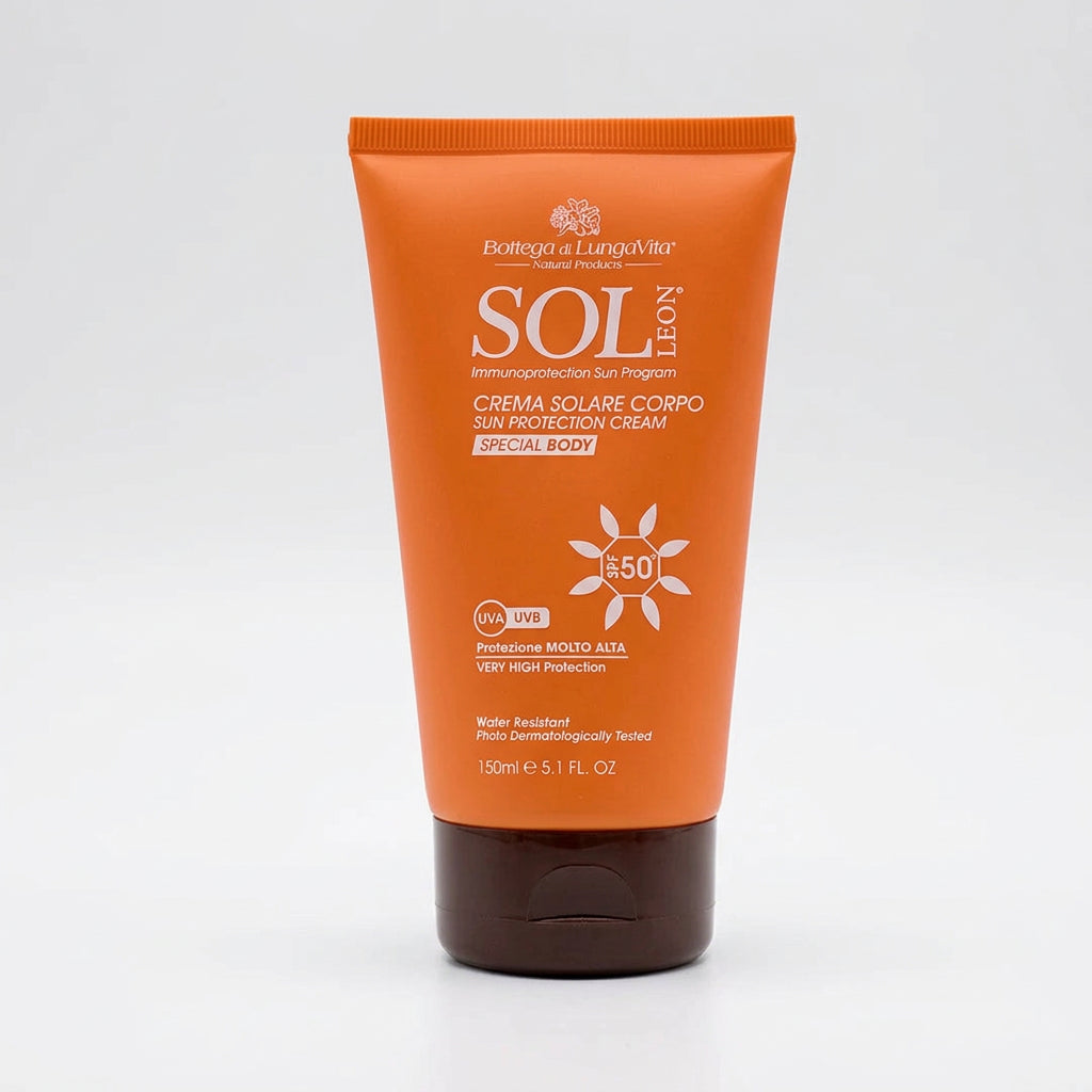 Bottega di Lungavita Sol Leon Crema Solar SPF50 Alta Protección 150ml - BOTTEGA DI LUNGAVITA - cosmética