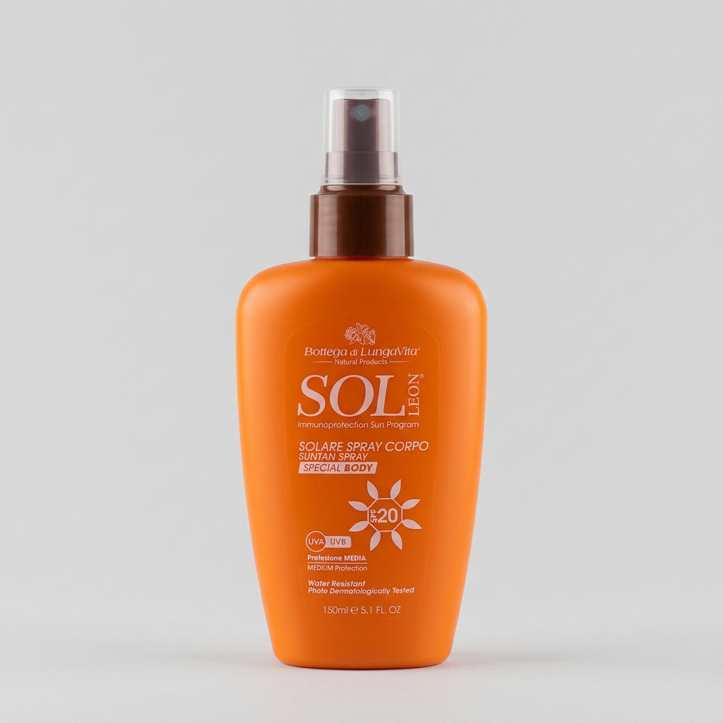 Bottega di Lungavita Sol Leon Spray Solar SPF20 150ml - BOTTEGA DI LUNGAVITA - cosmética