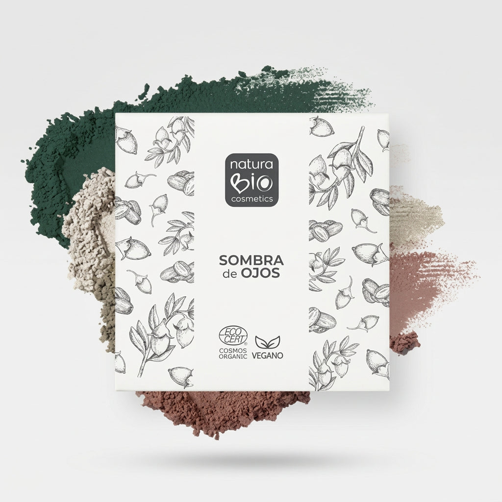 NaturaBIO Sombra de Ojos 4 Colores 02 Verde Asturias - NATURABIO COSMETICS - cosmética natural
