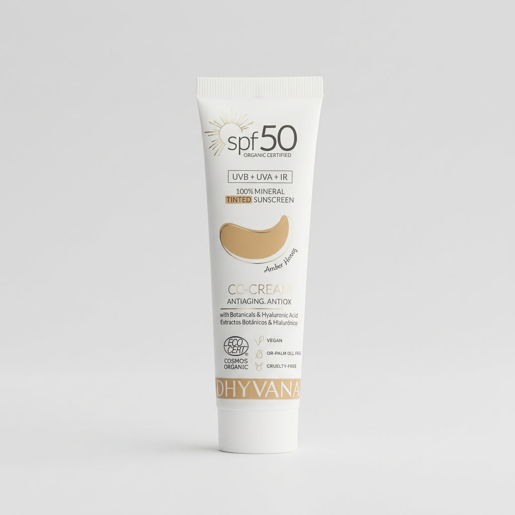 Dhyvana Protector Solar Mineral SPF50 CC-Cream Golden Beige 50ml - DHYVANA - cosmética natural