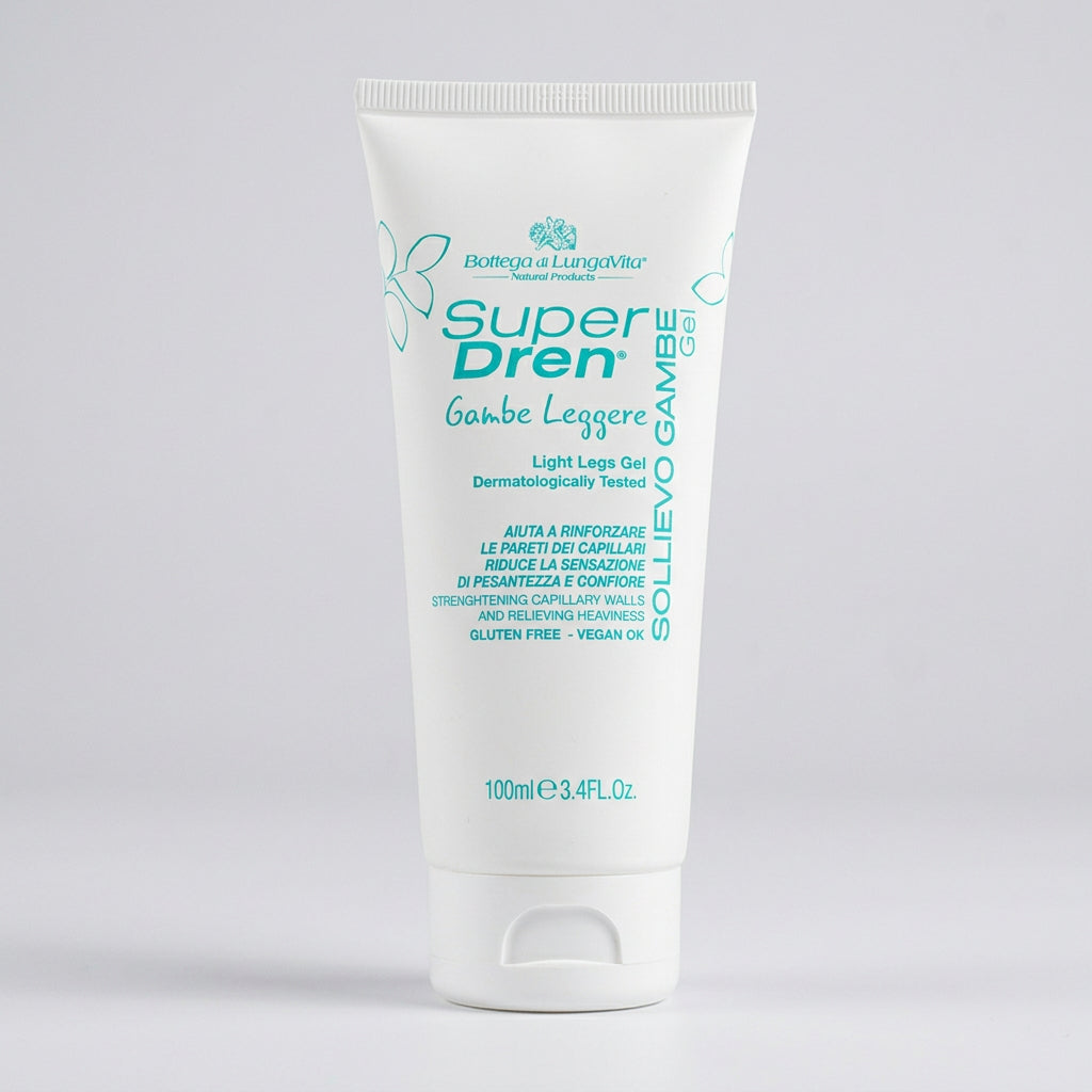 Bottega di Lungavita Super Dren Gel Piernas Ligeras 100ml - BOTTEGA DI LUNGAVITA - cosmética