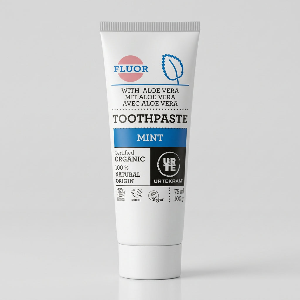 Urtekram Dentífrico de Menta y Aloe con Flúor 75ml