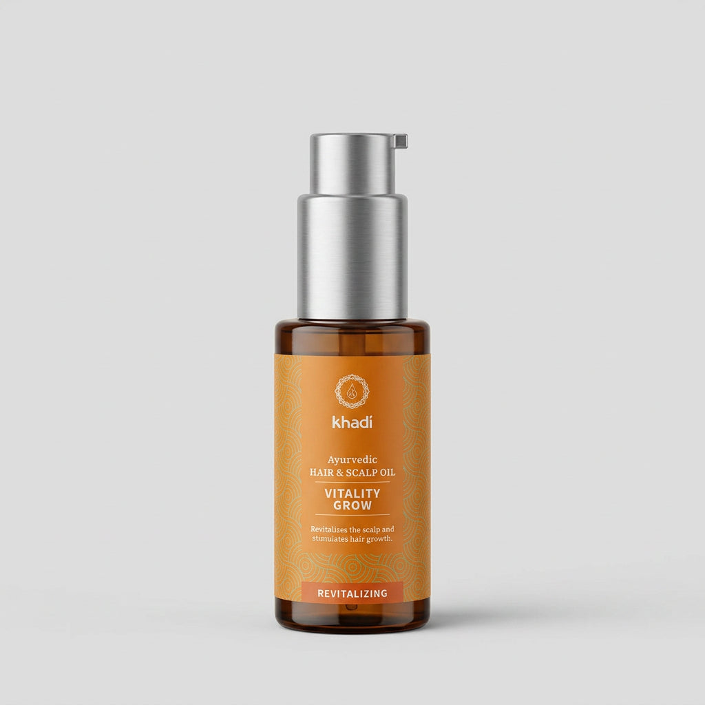 Khadi Aceite Capilar Vitality de Brahmi y Bhringaraj 50ml - KHADI - cosmética