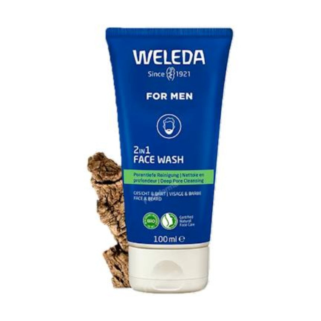 Weleda Men Gel Limpiador 2 en 1 Rostro y Barba 100ml - WELEDA - cosmética natural