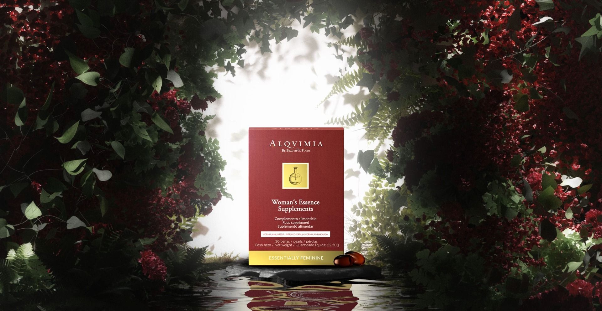 Alqvimia Woman Essence Supplements Complemento alimenticio 30 Perlas